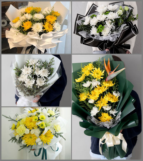 广东肇庆市鼎湖区莲花镇崖洲村白事花束代送